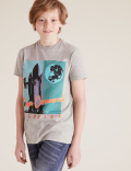 Cotton Space Print T-Shirt