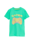 Pure Cotton Gamer Graphic T-Shirt