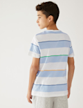 Pure Cotton Striped T-Shirt