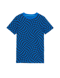 Pure Cotton Checked T-Shirt