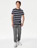 Pure Cotton Striped T-Shirt