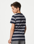 Pure Cotton Striped T-Shirt