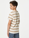 Pure Cotton Striped T-Shirt