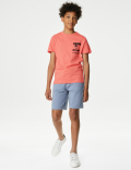 Pure Cotton Skater Print T-Shirt (6-16 Yrs)