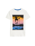 Pure Cotton Skate Print T-Shirt (6-16 Yrs)