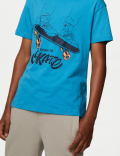 Pure Cotton Born To Skate T-Shirt (6-16 Yrs)
