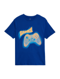 Pure Cotton Game Controller T-Shirt (6-16 Yrs)