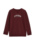 Cotton Rich Slogan Sweatshirt (6-16 Yrs)