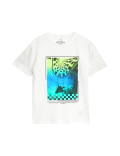 Pure Cotton Parkour Print T-Shirt (6-16 Yrs)