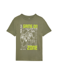 Pure Cotton Gaming Graphic T-Shirt (6-16 Yrs)