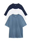 3 Pack Pure Cotton T-Shirts (6-16 Yrs)