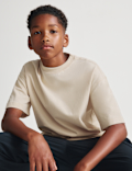 Pure Cotton Plain T-Shirt (6-16 Yrs)