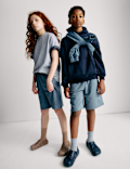 Cotton Rich Elasticated Waist Shorts (6-16 Yrs)