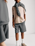 Cotton Rich Elasticated Waist Shorts (6-16 Yrs)