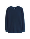 Pure Cotton Plain Long Sleeve Top (6-16 Yrs)