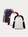 3pk Pure Cotton Tops (2-16 Yrs)