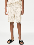 2pc Pure Cotton Palm Tree T-Shirt and Shorts (6-16 Yrs)