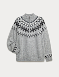 Fair Isle Half Zip Jumper (2-16 Yrs)