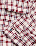 Pure Cotton Micro Checked Shirt (6-16 Yrs)
