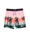 Palm Print Mini Me Swim Short  (6-16 Yrs)
