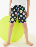 SmileyWorld&reg; Printed Swim Shorts (6-16 Yrs)