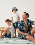 Hawaiian Print Swim Shorts (6-16 Yrs)