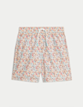 Ditsy Floral Shorter Length Swim Shorts (6-16 Yrs)