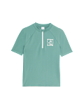 Quarter Zip Rash Vest (2-16 Yrs)