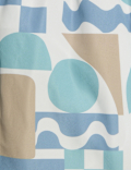 Abstract Print Shorter Length Swim Shorts (6-16 Yrs)