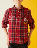 Pure Cotton Harry Potter™ Checked Shirt (2-16 Yrs)