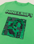 Pure Cotton Minecraft™ Sequin T-Shirt (6-16 Yrs)
