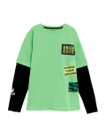 Pure Cotton Xbox™ Mock Sleeve Top