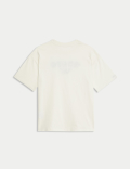 Pure Cotton Embroidered T-Shirt (6-16 Yrs)