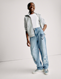 The Doodle Boy Pure Cotton Relaxed Slogan Jeans (4-16 Yrs)