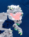Pure Cotton Sequin Dinosaur T-Shirt