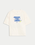 Pure Cotton Back Graphic T-Shirt (2-8 Yrs)
