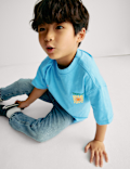 Pure Cotton Back Graphic T-Shirt (2-8 Yrs)