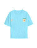 Pure Cotton Back Graphic T-Shirt (2-8 Yrs)