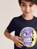 Pure Cotton Reversible Sequin T-Shirt