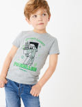 Minecraft™ Slogan T-Shirt (2-7 Yrs)