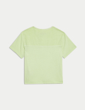 Cotton Rich Striped Textured T-Shirt (2-8 Yrs)