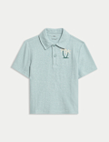 Cotton Rich Textured Polo Shirt (2-8 Yrs)