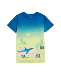 Pure Cotton Ombr&eacute; Shark T-Shirt (2-7 Yrs)