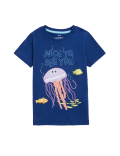Pure Cotton Jellyfish T-Shirt (2-7 Yrs)