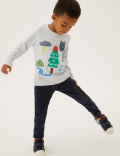 Cotton Rich Nature Embroidered Top (2-7 Yrs)