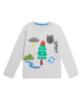 Cotton Rich Nature Embroidered Top (2-7 Yrs)