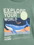 Pure Cotton Whale Top (2-8 Yrs)