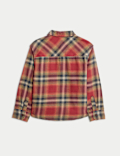 Pure Cotton Brushed Checked Shirt (2-8 Yrs)