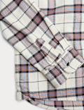 Pure Cotton Checked Hooded Shirt (2-8 Yrs)