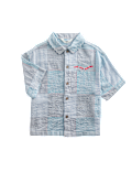 Pure Cotton Checked Seersucker Shirt (2-8 Yrs)